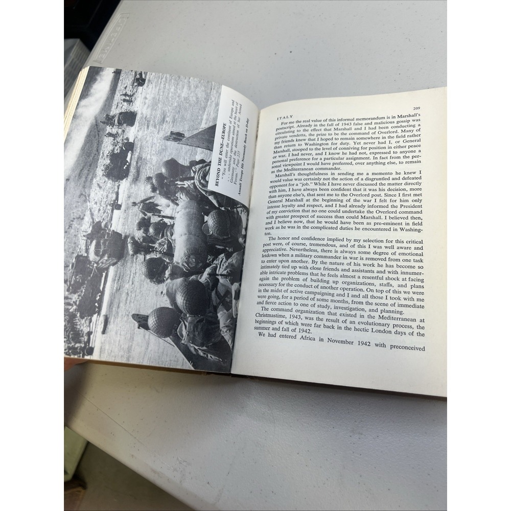 Crusade in Europe by Dwight D. Eisenhower 1948 Hardcover First Edition Vintage - Picture 7 of 12